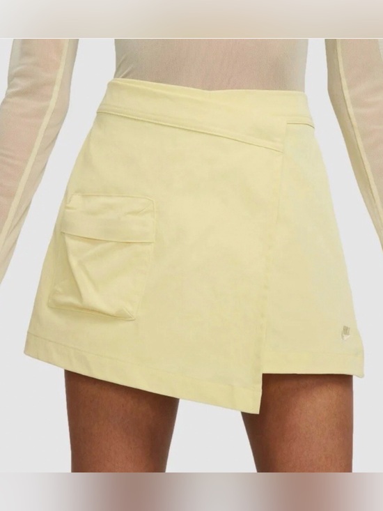 Nike Pants - Nike Tech Pack High-Rise Wraparound Skort | Butter Yellow | XS